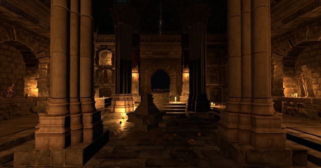 The crypt entrance, round 4: sunken hall